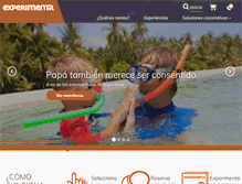 Tablet Screenshot of experimenta.com.mx